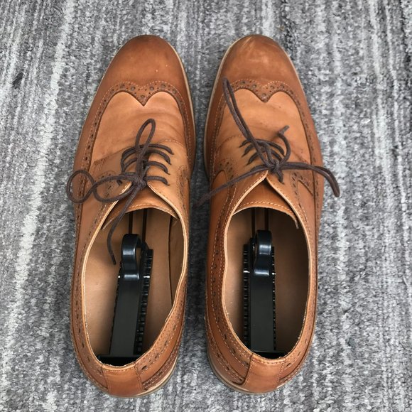 Ferro Aldo Mens Lace Up Wing Tip Casual Brown Two Tone Dress Shoes Size 13 main image 14